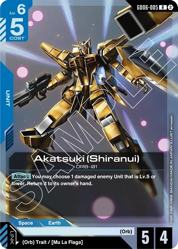 Image for Akatsuki (Shiranui) (GD06-005) (Stardust Trails) (GD06) - Gundam Card Game