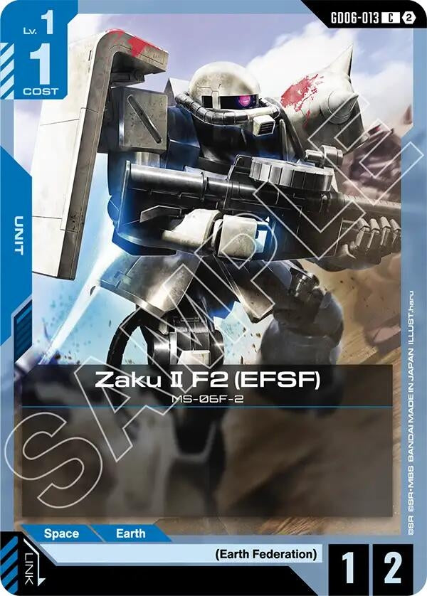 Image for Zaku II F2 (EFSF) (GD06-013) (Stardust Trails) (GD06) - Gundam Card Game