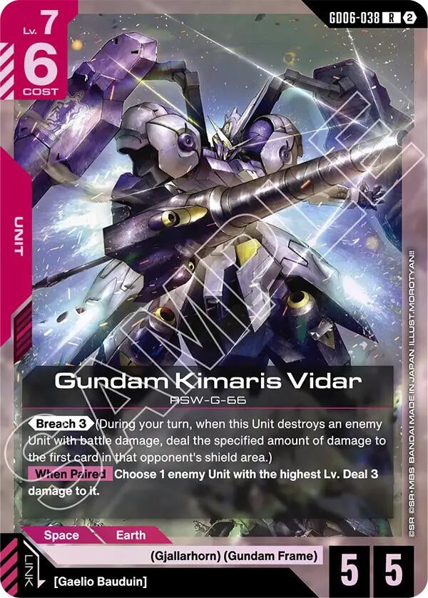 Image for Gundam Kimaris Vidar (GD06-038) (Stardust Trails) (GD06) - Gundam Card Game