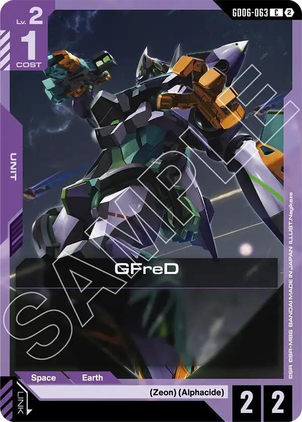 Image for GFreD (GD06-063) (GD06-063) (Stardust Trails) (GD06) - Gundam Card Game