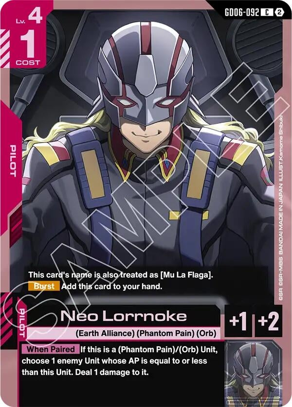 Image for Neo Lorrnoke (GD06-092) (Stardust Trails) (GD06) - Gundam Card Game