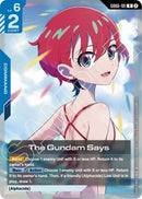 Image for The Gundam Says (GD06-101) (Stardust Trails) (GD06) - Gundam Card Game