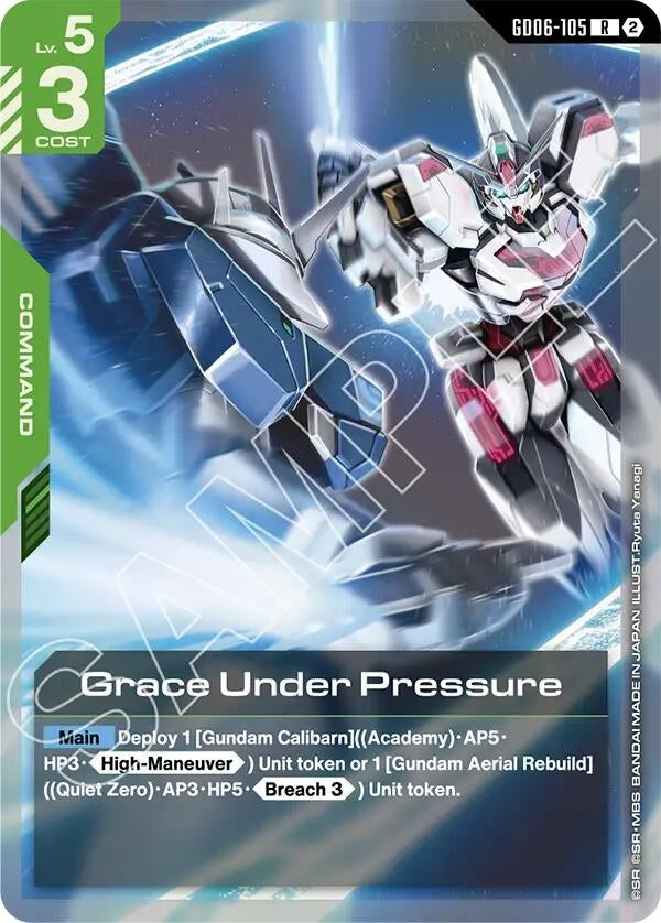 Image for Grace Under Pressure (GD06-105) (Stardust Trails) (GD06) - Gundam Card Game