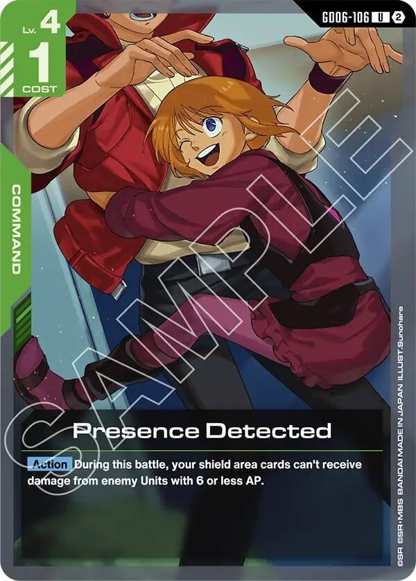 Image for Presence Detected (GD06-106) (Stardust Trails) (GD06) - Gundam Card Game
