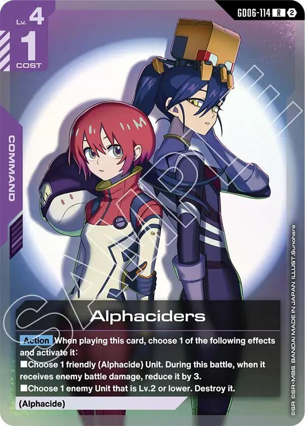 Image for Alphaciders (GD06-114) (Stardust Trails) (GD06) - Gundam Card Game