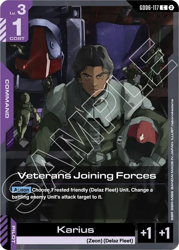 Image for Veterans Joining Forces (GD06-117) (Stardust Trails) (GD06) - Gundam Card Game