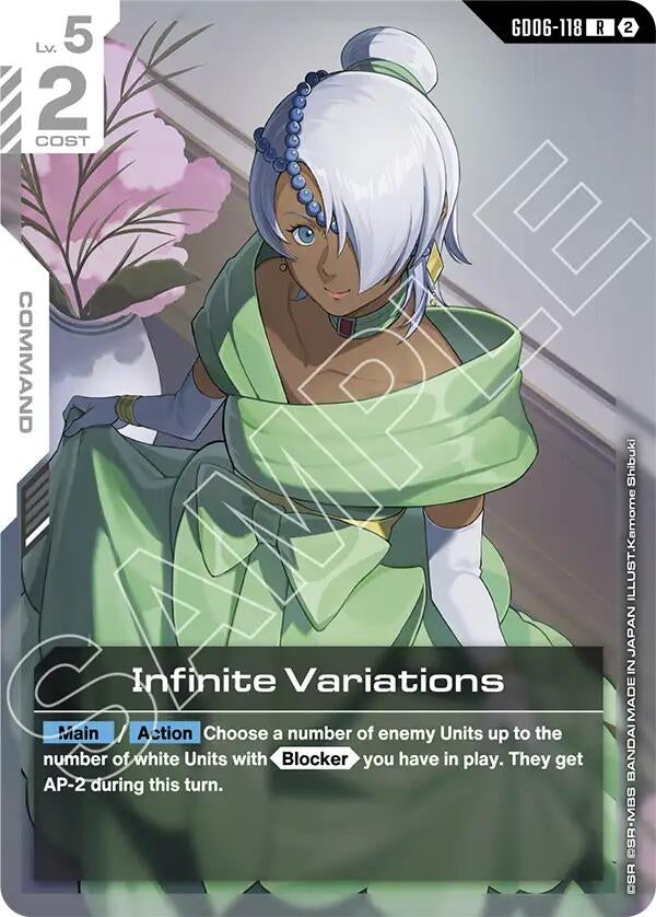 Image for Infinite Variations (GD06-118) (Stardust Trails) (GD06) - Gundam Card Game