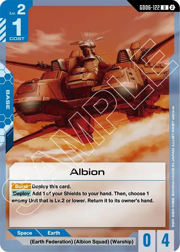 Image for Albion (GD06-122) (Stardust Trails) (GD06) - Gundam Card Game