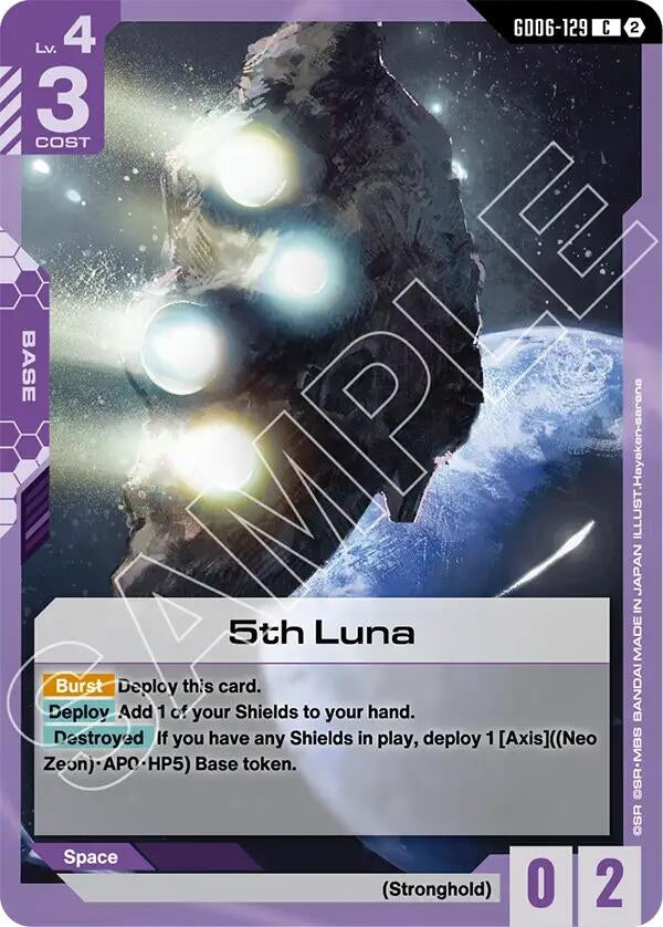 Image for 5th Luna (GD06-129) (Stardust Trails) (GD06) - Gundam Card Game