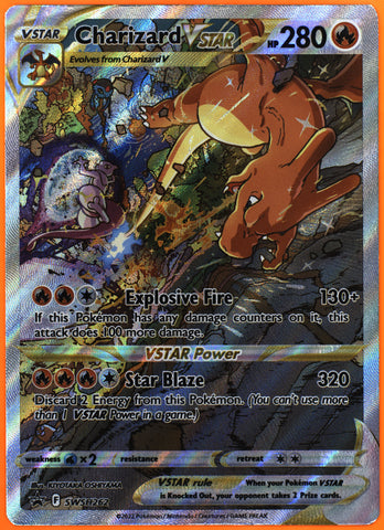 TAG 10 - CHARIZARD VSTAR 2022 2022 POKÉMON SWORD & SHIELD BLACK STAR PROMOS #SWSH262