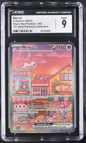 CGC 9 - Pokémon 2023 English Black Star Promos 053 151 Ultra-Premium Collection Mew