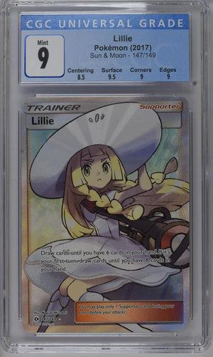 CGC 9 - Pokémon 2017 English Lillie 147/149