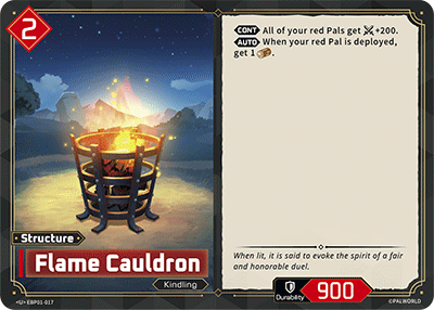 Image for Flame Cauldron (EBP01-017) (Booster Pack "Dawn of Palpagos") (EBP01) - Palworld Official Card Game