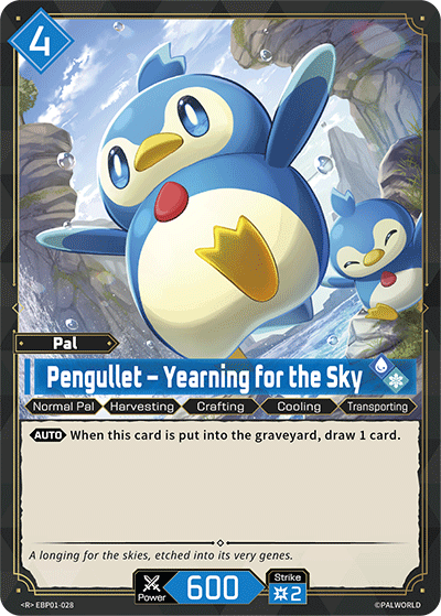 Image for Pengullet – Yearning for the Sky (EBP01-028) (Booster Pack "Dawn of Palpagos") (EBP01) - Palworld Official Card Game