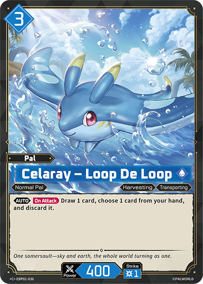 Image for Celaray – Loop De Loop (EBP01-036) (Booster Pack "Dawn of Palpagos") (EBP01) - Palworld Official Card Game