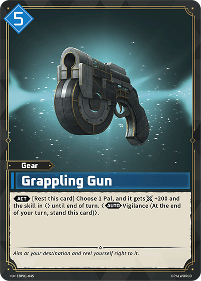 Image for Grappling Gun (EBP01-045) (Booster Pack "Dawn of Palpagos") (EBP01) - Palworld Official Card Game