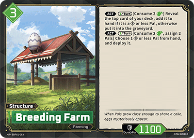 Image for Breeding Farm (EBP01-063) (Booster Pack "Dawn of Palpagos") (EBP01) - Palworld Official Card Game