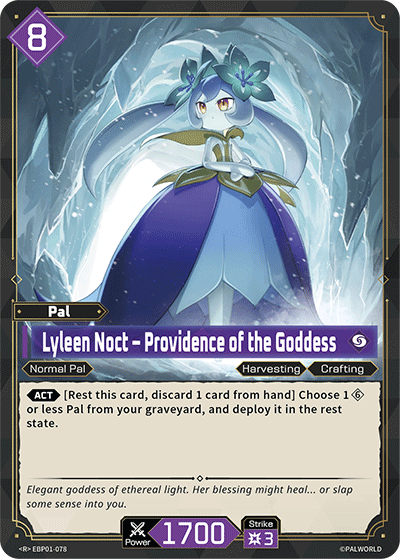 Image for Lyleen Noct – Providence of the Goddess (EBP01-078) (Booster Pack "Dawn of Palpagos") (EBP01) - Palworld Official Card Game