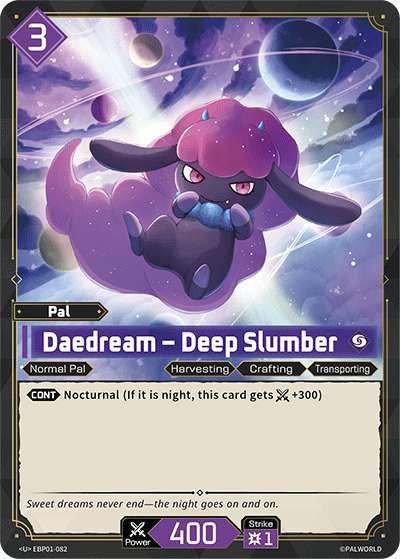 Image for Daedream – Deep Slumber (EBP01-082) (Booster Pack "Dawn of Palpagos") (EBP01) - Palworld Official Card Game