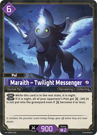 Image for Maraith – Twilight Messenger (EBP01-085) (Booster Pack "Dawn of Palpagos") (EBP01) - Palworld Official Card Game