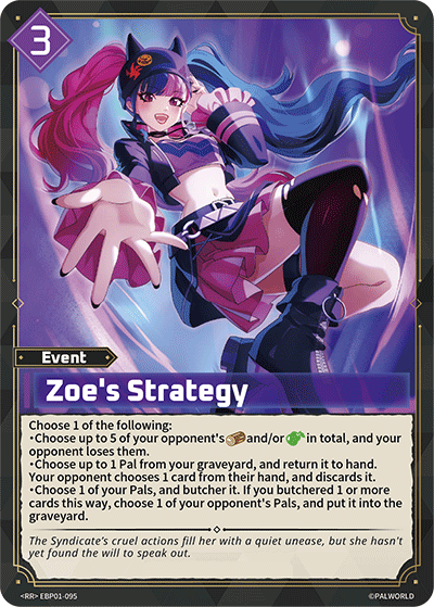 Image for Zoe's Strategy (EBP01-095) (Booster Pack "Dawn of Palpagos") (EBP01) - Palworld Official Card Game