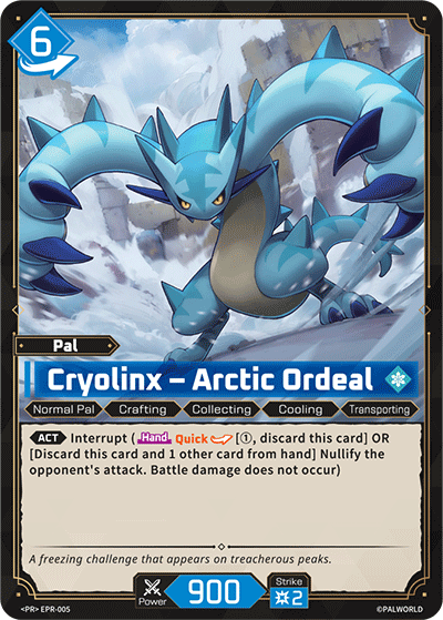Image for Cryolinx – Arctic Ordeal (EPR-005) (PR Cards (2026)) (PR2026) - Palworld Official Card Game