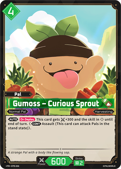 Image for Gumoss – Curious Sprout (EPR-006) (PR Cards (2026)) (PR2026) - Palworld Official Card Game