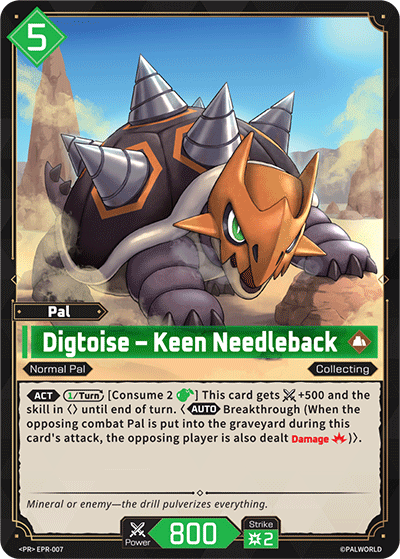 Image for Digtoise – Keen Needleback (EPR-007) (PR Cards (2026)) (PR2026) - Palworld Official Card Game