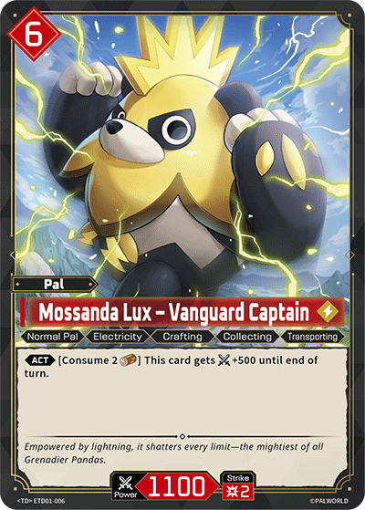 Image for Mossanda Lux – Vanguard Captain (ETD01-006) (Trial Deck "Dawn of Palpagos Red・Blue") (ETD01) - Palworld Official Card Game