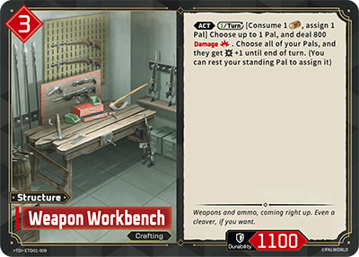 Image for Weapon Workbench (ETD01-009) (Trial Deck "Dawn of Palpagos Red・Blue") (ETD01) - Palworld Official Card Game