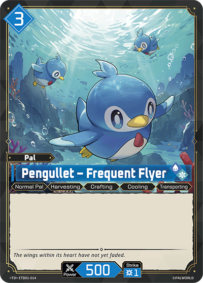Image for Pengullet – Frequent Flyer (ETD01-014) (Trial Deck "Dawn of Palpagos Red・Blue") (ETD01) - Palworld Official Card Game