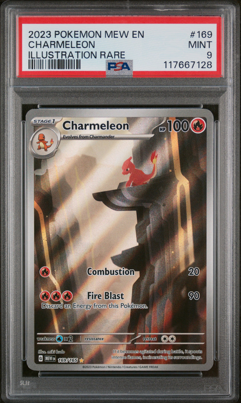PSA 9 - CHARMELEON ILLUSTRATION RARE 2023 POKEMON MEW EN-151