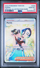 PSA 10 - PERRIN SPECIAL ILLUSTRATION RARE 2024 POKEMON TWM EN-TWILIGHT MASQUERADE PSA GEM MT 10