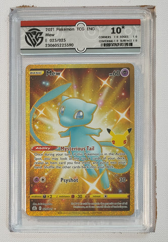 *** CCG 10***2021 Pokemon 25th Anniversary Celebrations Mew Gold Shiny Full Art