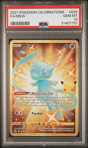 PSA 10 - FA/MEW 2021 POKEMON CELEBRATIONS 025