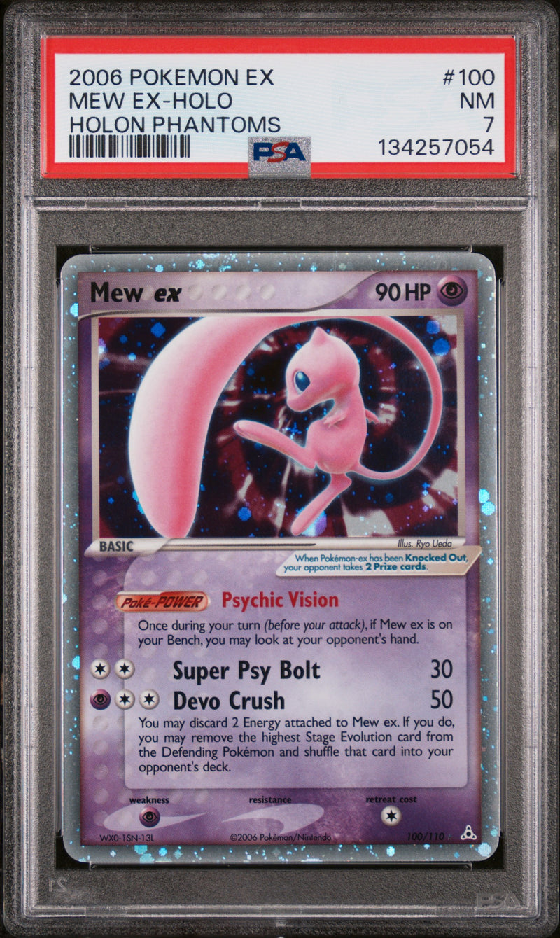 PSA 7 - MEW EX-HOLO HOLON PHANTOMS 2006 POKEMON EX HOLON PHANTOMS