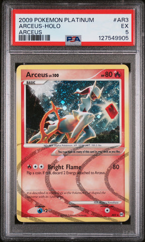 PSA 5 - ARCEUS-HOLO ARCEUS 2009 POKEMON PLATINUM ARCEUS