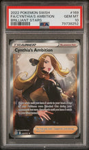 PSA 10 - FA/CYNTHIA'S AMBITION BRILLIANT STARS 2022 POKEMON SWORD & SHIELD BRILLIANT STARS