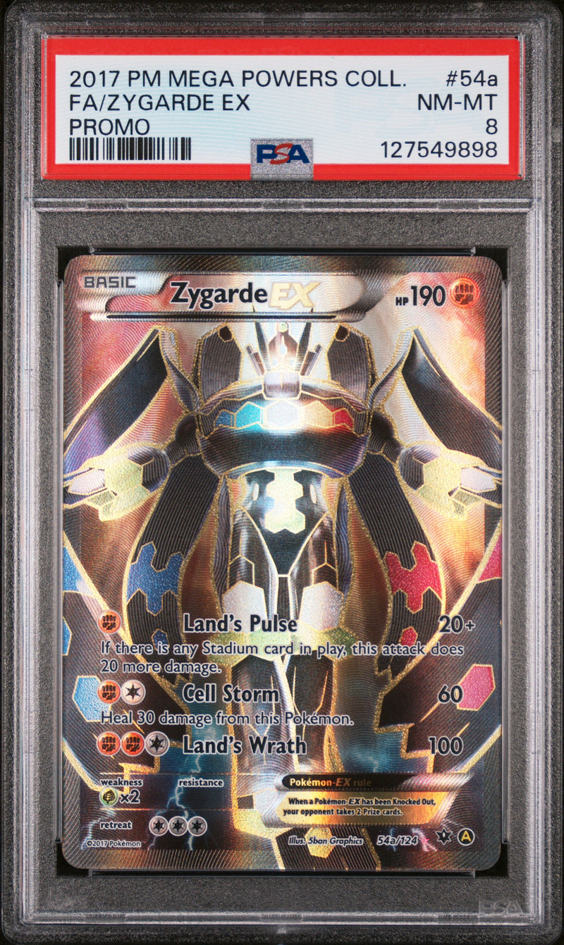 PSA 8 - FA/ZYGARDE EX PROMO 2017 POKEMON MEGA POWERS COLLECTION PROMO