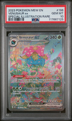PSA 10 - VENUSAUR ex SPECIAL ILLUSTRATION RARE 2023 POKEMON MEW EN-151