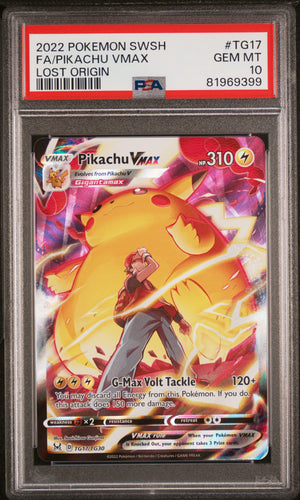 PSA 10 - FA/PIKACHU VMAX LOST ORIGIN 2022 POKEMON SWORD & SHIELD LOST ORIGIN