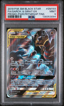 PSA 9 - FA/GARCH. & GIRAT.GX PROMO-PWR.PRTNRSHP.TINS 2019 POKEMON SM BLACK STAR PROMO